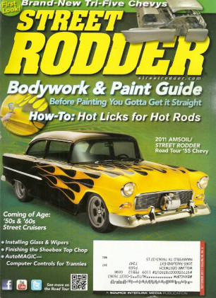 STREET RODDER 2011 SEPT - METAL PREP FOR PAINTING, ELECTRONIC OVERDRIVES